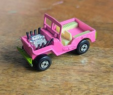 Matchbox Superfast Jeep Hot Rod. Lighter Pink Body Made In England