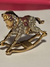 Vintage Rocking horse Goldtone