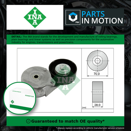 Aux belt tensioner fits - belt,
