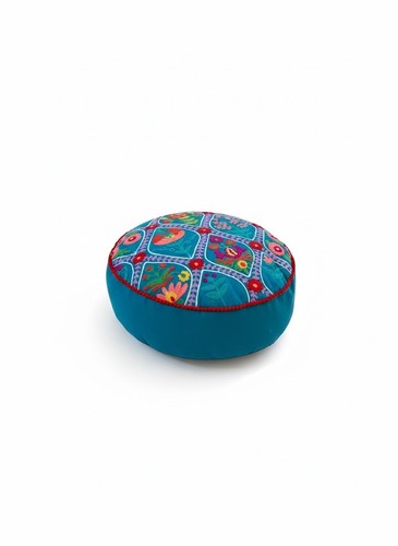 Cotton floor cushion round - -,