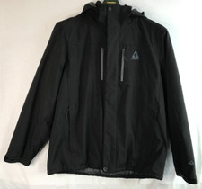 OUTDOOR JACKET BY GERRY REMOVABLE HOOD TAPERED SEAMS ZIPPED POCKETS 56" CHEST