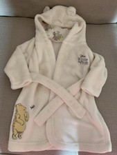 TU Disney Baby Winnie the Pooh Cream Fluffy Soft Cosy Dressing Gown 6-9 months