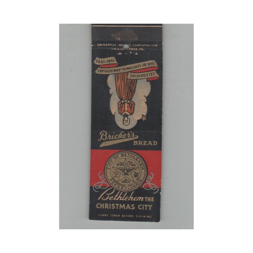 Matchbook cover 1942 bethlehem - matchbook,