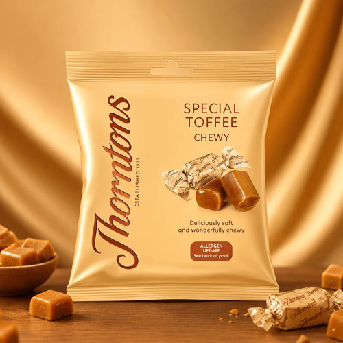 Thorntons special toffee - special, chewy