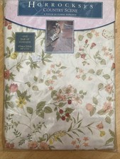 Vintage Horrockses England UK Cotton Floral Print Canterbury Curtains 66x72” New