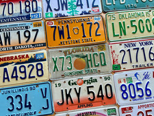 Embossed License Plates in