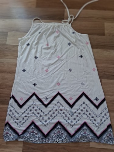 Ladies white summer dress - summer, size