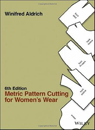 Metric pattern cutting - pattern, for
