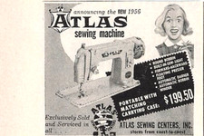 Atlas Sewing Machine Print Ad