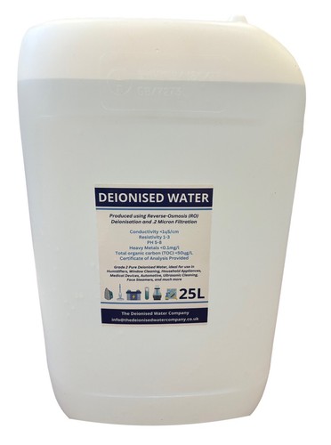 Deionised water 25l - water,