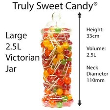 Tall plastic sweet jars - plastic,