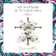personalised sympathy card