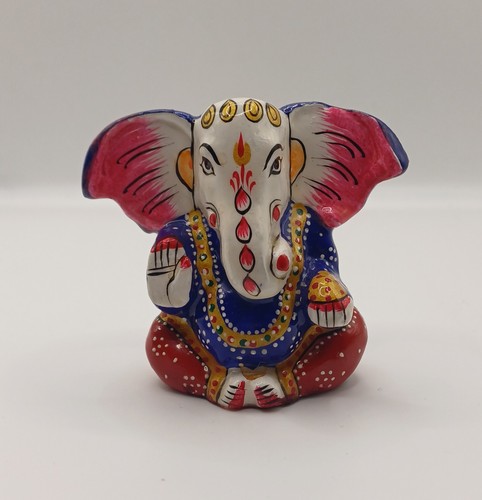 Painted metal ganesha hindu - metal,