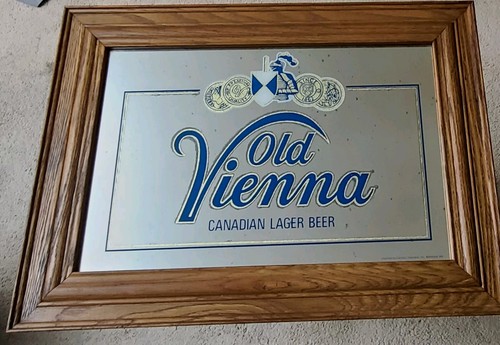 Vintage old vienna beer - vienna, mirror