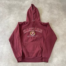 Champion Harvard University Hoodie Mens Medium Vintage Pull Over Sweatshirt, Mar