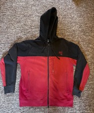 Stüssy Black & Red Zip Hoodie