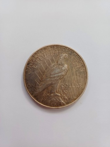 1922 silver peace dollar - silver,