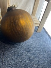 Mercury Glass Amber Gold Kugel