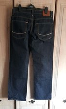 New TED BAKER Men's 100% Cotton Navy Denim Jeans Size 34 R