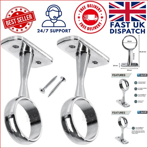 Durable chrome wardrobe rail - chrome,