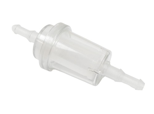 Large clear inline - clear, petrol