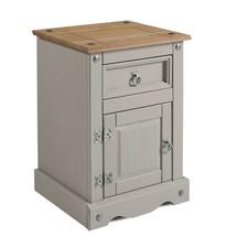 Corona Bedside Cabinet Grey
