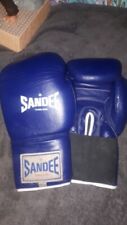 Sandee Thailand  Leather Boxing Gloves Muay Thai Kickboxing Sparring 16oz