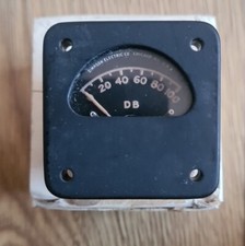 Simpson Electric Co Chicago Panel Meter DB 182 1MA 1940S WW2
