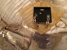 Steve Madden interlock hoop