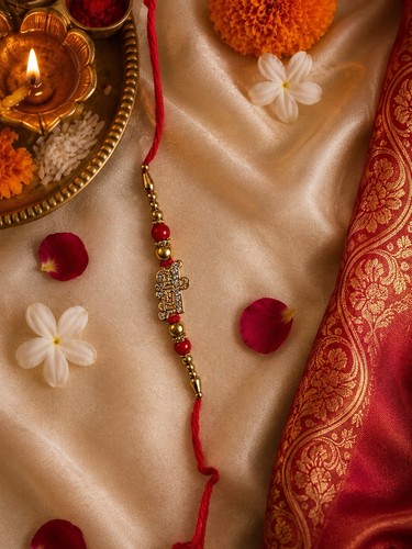 Handcrafted indian rakhi - handcrafted,