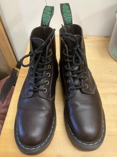 Solovair lace dark brown uk - up,