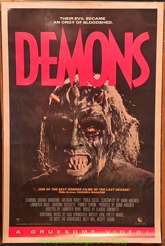Demons movie poster 1985 - movie,