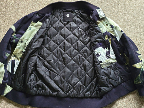 Star raw men black floral - men's,
