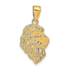10K Yellow Gold Lion Head