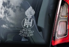 Royal Highland Fusiliers Sticker Scotland Military Regiment Car Window Sign V1/3