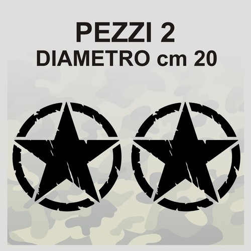 Stickers star military 20x20 - stickers,