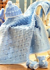 8 BABY BLANKET 0 - 12 MTH HAT