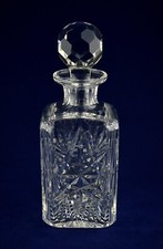 Stuart Crystal Stunning Square Whiskey Decanter - 10-1/2" Tall