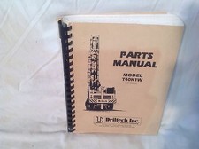 DRILTECH D40K 1W PARTS MANUAL BOOK DRILLING RIG WATER WELL DRILL 