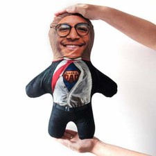 Super Dad Mini Me Doll Custom Face Teddy Personalised Funny Fathers Day Gift