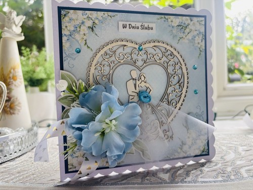 Personalised wedding card with - wedding,