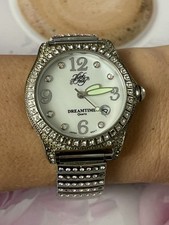 Kirks Folly Ladies Watch Dream Time Japan Movt Day Silver Colour Beaded 754