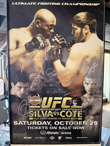 Ufc signed original poster - ufc,