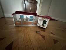 Schleich 42415 Horse Club Caravan  + Schleich Lakeside House Mini Stable 