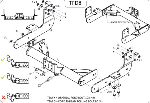 Towtrust fixed flange - towtrust,