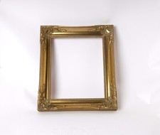 818693 - Gold Swept Wood Picture Presentation Frame  - 10x12 inches - RIM ONLY