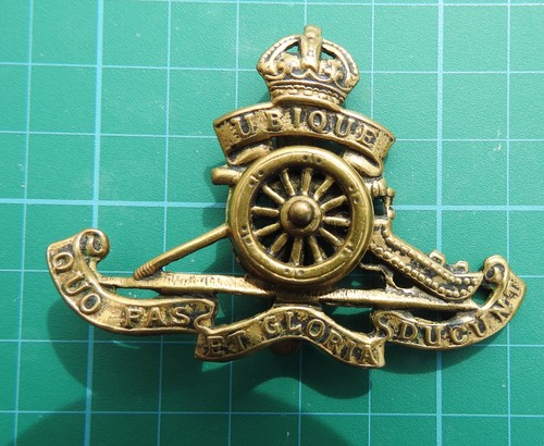 Ww1 officers cap badge royal - ww1,