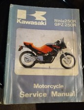 USED GENIUNE KAWASAKI GPZ250R EX250 SERVICE WORKSHOP MANUAL 99924-1066-01