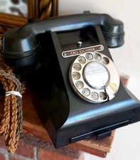 Bakelite GPO Rotary Dial Telephone 1950s  Drawer EXCHANGE .312 PF