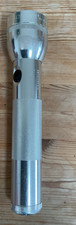 Mag-Lite Aluminium torch 10 inch, silver, working with spare bulb